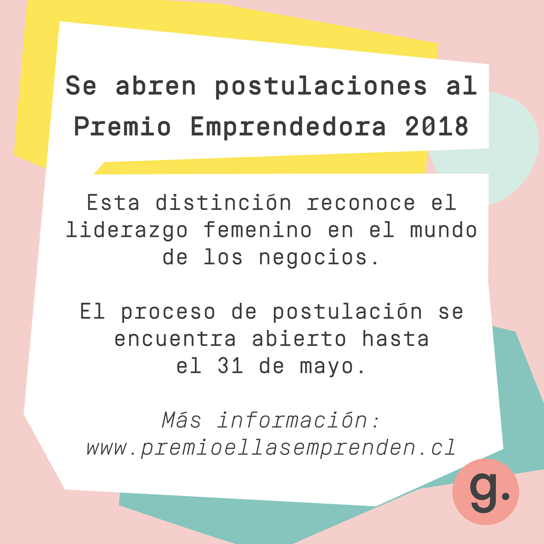 CONCURSA EN LOS PREMIOS "ELLAS EMPRENDEN"