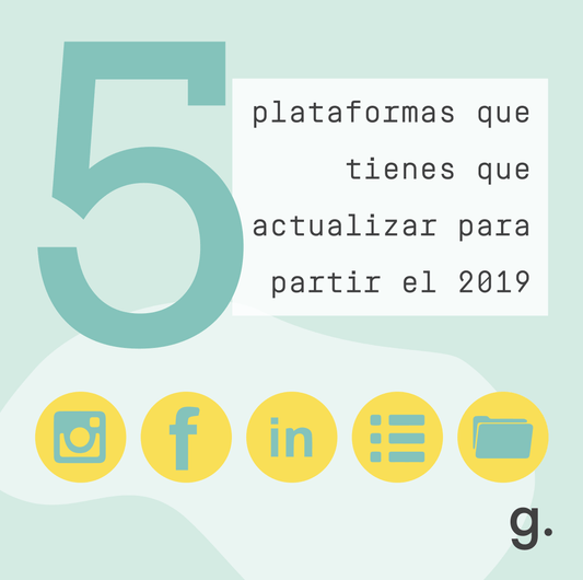 LAS 5 PLATAFORMAS QUE TIENES QUE ACTUALIZAR A COMIENZOS DEL AÑO