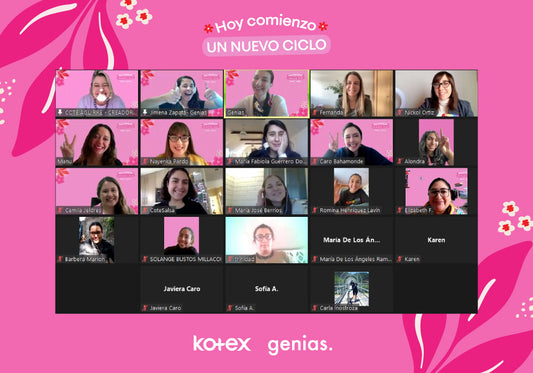 ASÍ FUE LA PRIMERA SESIÓN DEL PROGRAMA "HOY COMIENZO UN NUEVO CICLO", DE KOTEX Y GENIAS!