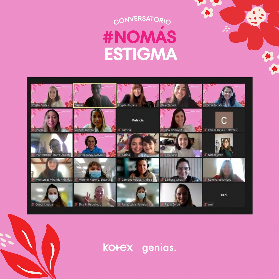 MENSTRUACIÓN, TABÚES Y OTRAS FORMAS DE VER LA SALUD FEMENINA: ASÍ FUE EL CONVERSATORIO DE GENIAS Y KOTEX