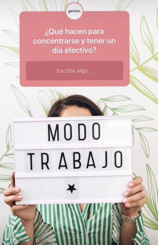 USTEDES RESPONDIERON: ¿QUÉ HACEN PARA CONCENTRARSE Y TENER UN DÍA EFECTIVO?