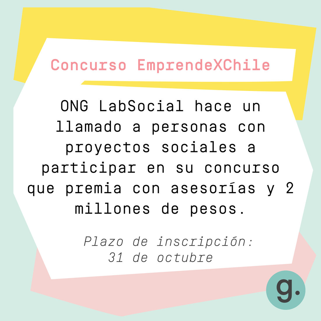 CONCURSO EMPRENDEXCHILE APOYA A EMPRENDEDORES SOCIALES