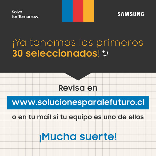 CON LA SELECCIÓN DE 30 EQUIPOS, SAMSUNG DA INICIO A LA PRIMERA FASE DEL CONCURSO SOLVE FOR TOMORROW