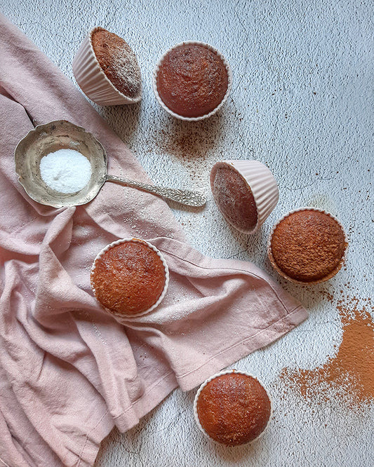 RECETA: MUFFINS DE ALMENDRA, COCO Y CACAO