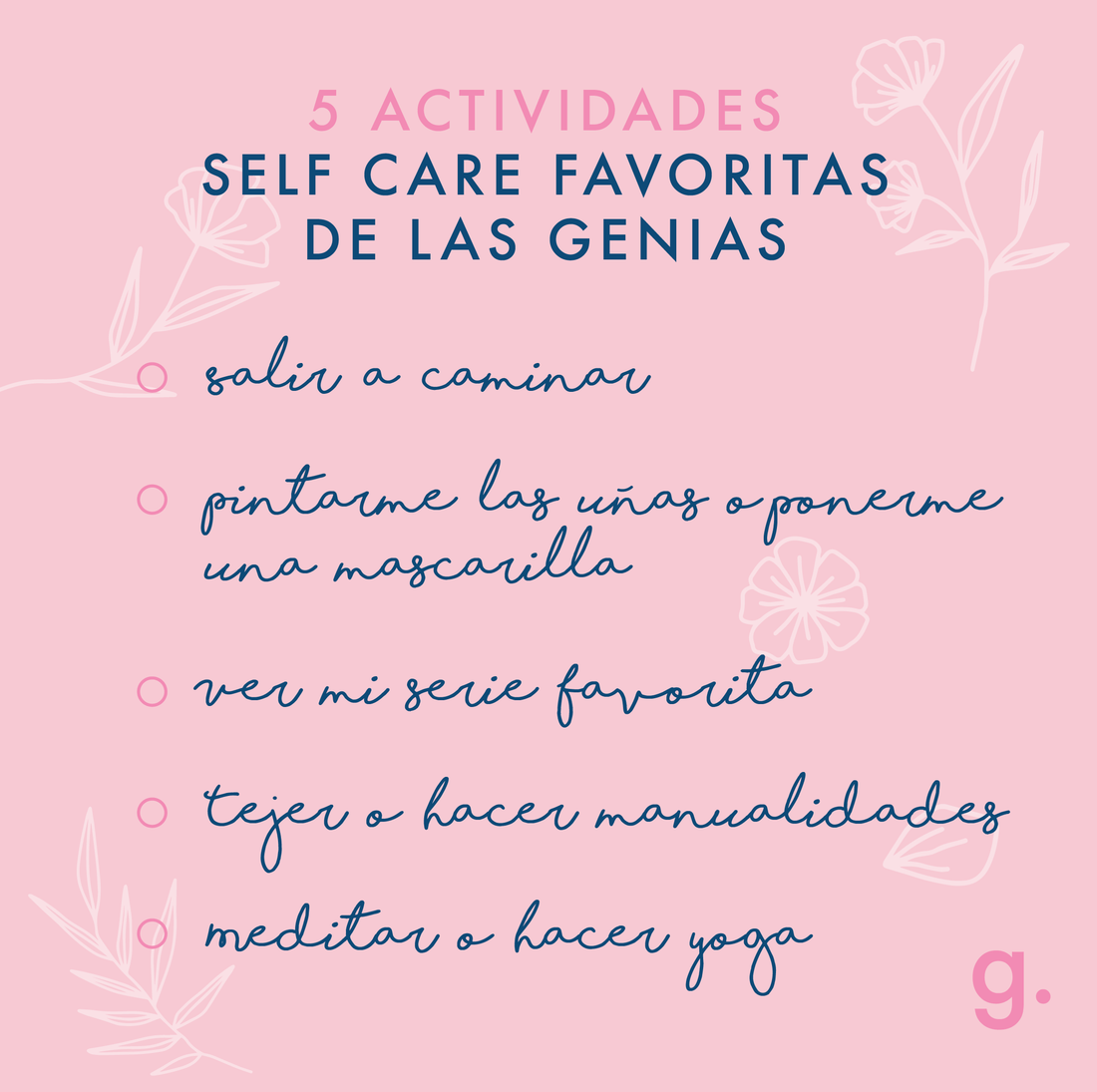 LOS 5: ACTIVIDADES SELF CARE PARA HACER DESPUÉS DEL TRABAJO