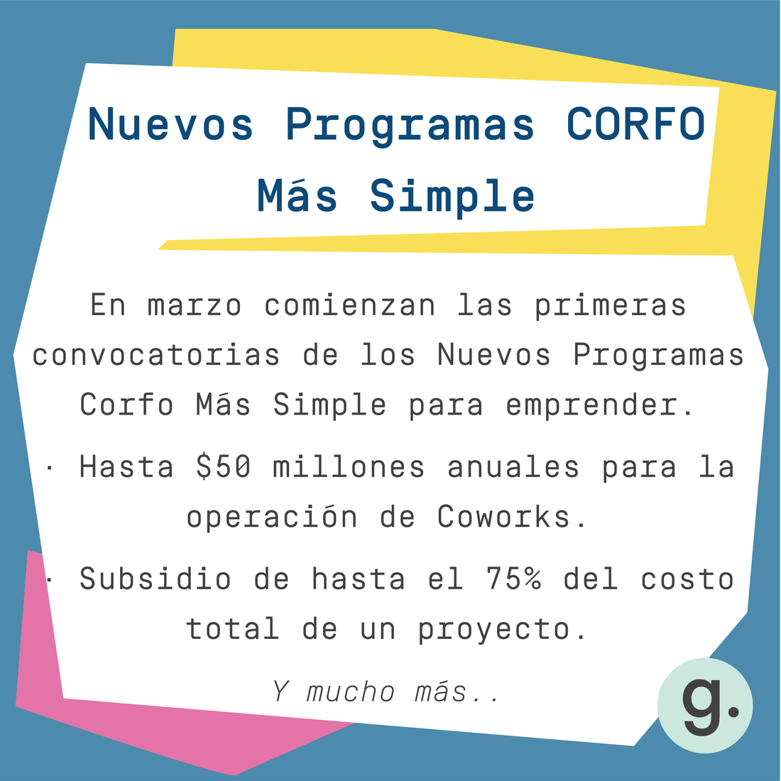 NO TE PIERDAS LA CONVOCATORIA DE LOS NUEVOS PROGRAMAS PARA EMPRENDEDORES