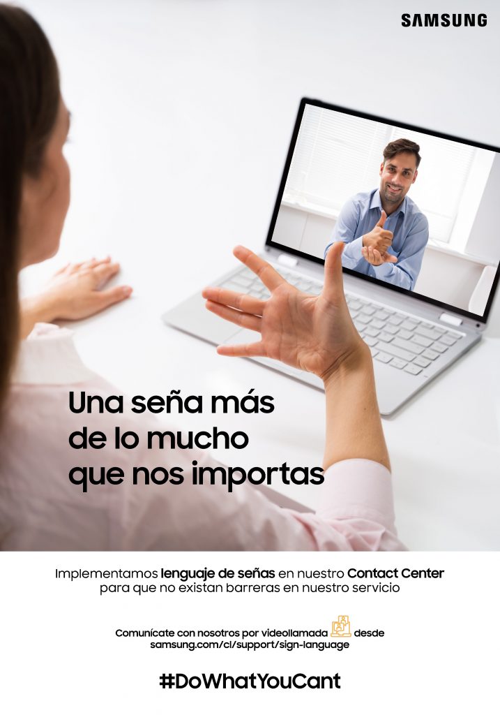 SAMSUNG CHILE LANZA SERVICIO DE ATENCIÓN A CLIENTES EN LENGUA DE SEÑAS